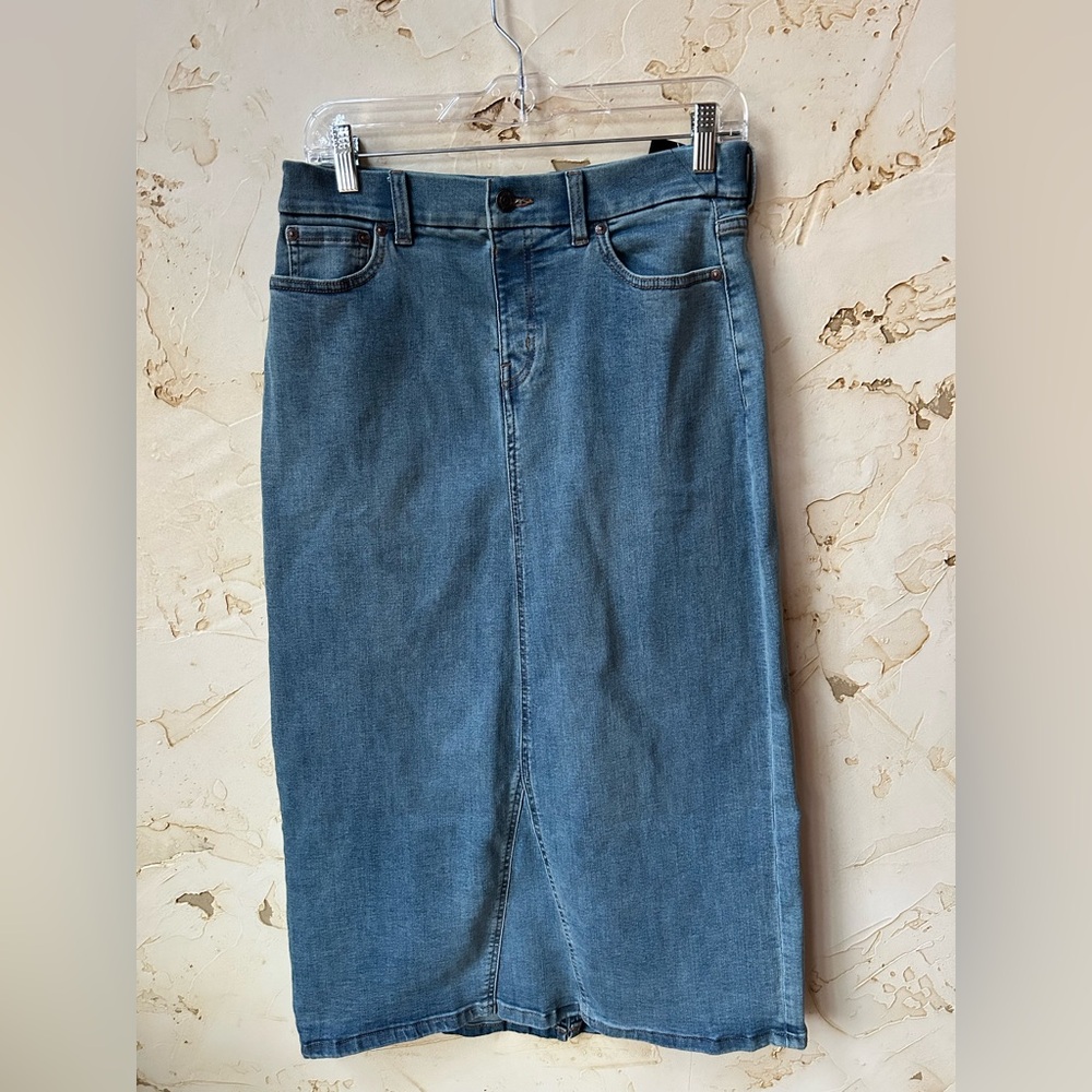 NWT Canyon Retreat Long Denim Skirt | Classic Long Blue Jean Skirt Size 8 - Picture 2 of 10
